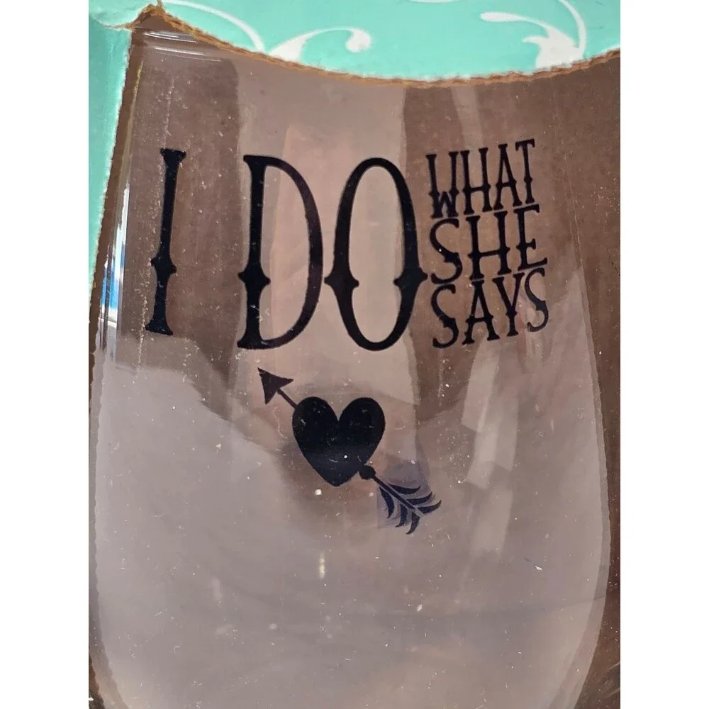 Wedding Wine Glasses 21oz Stemless